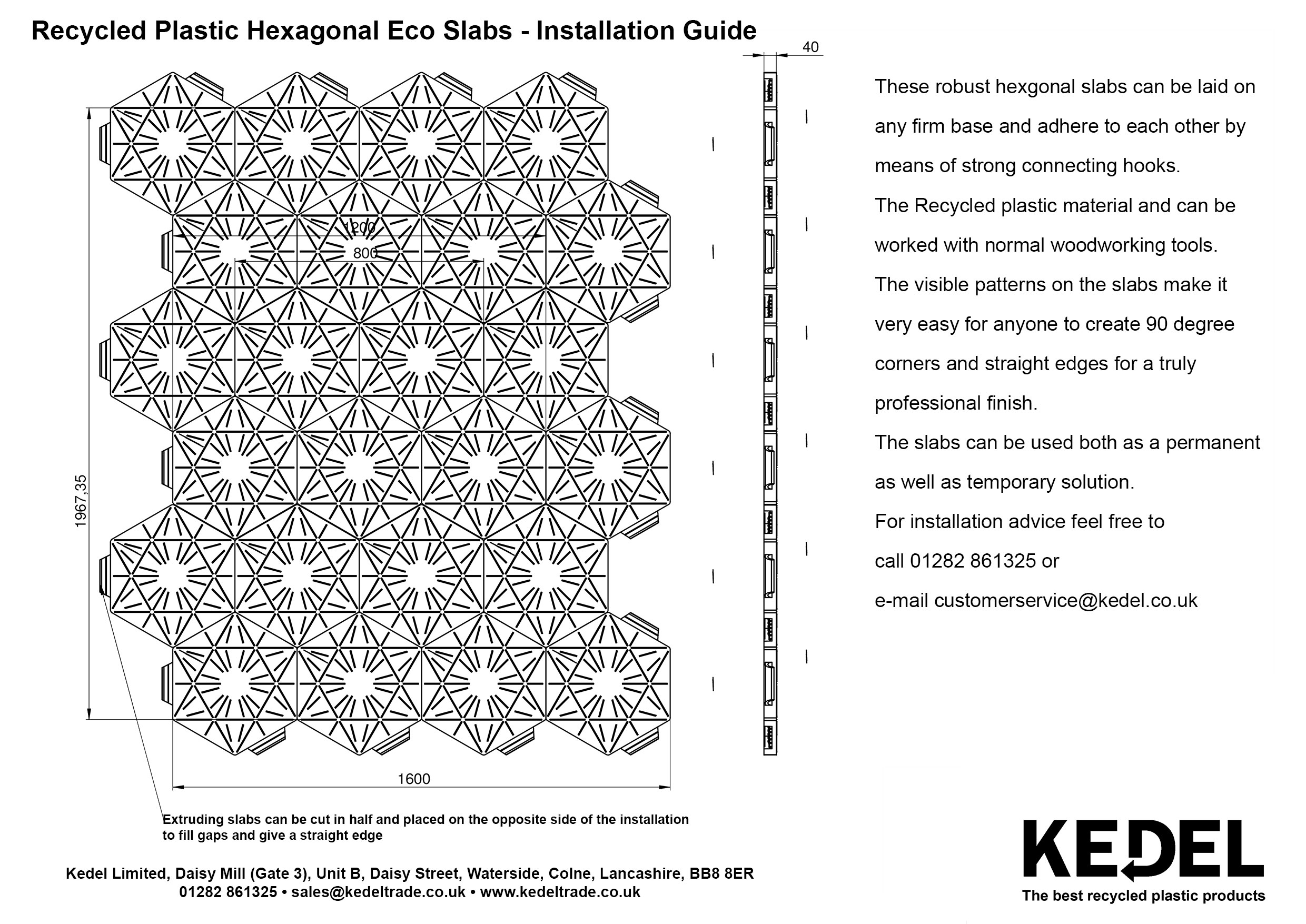Octagonal Slab Technical Specifications